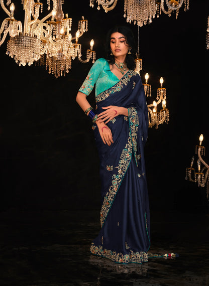 Beautiful Designer Wedding Wear Premium Fancy Work Saree