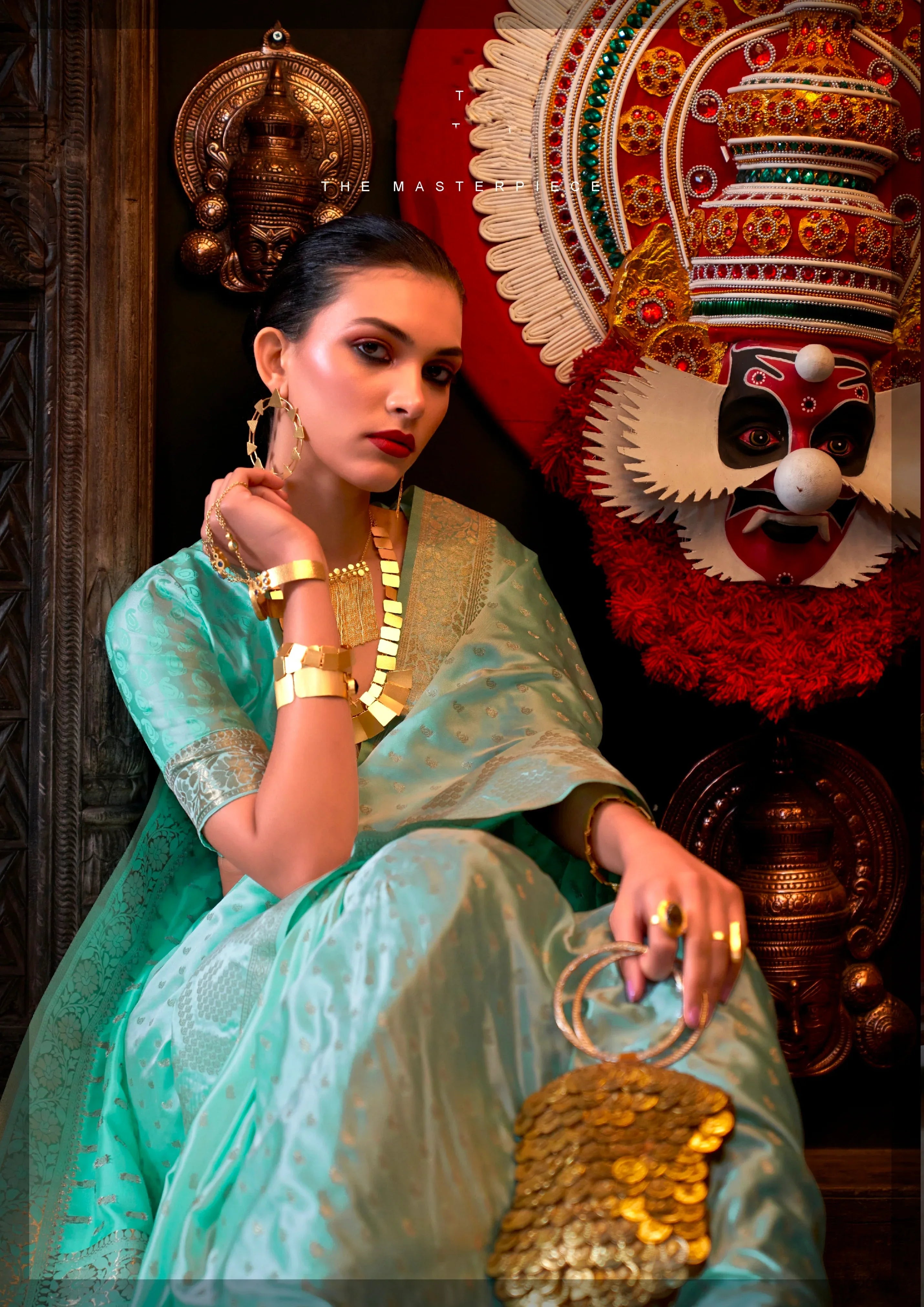 Beautiful Designer Wedding Wear Pure Satin Saree