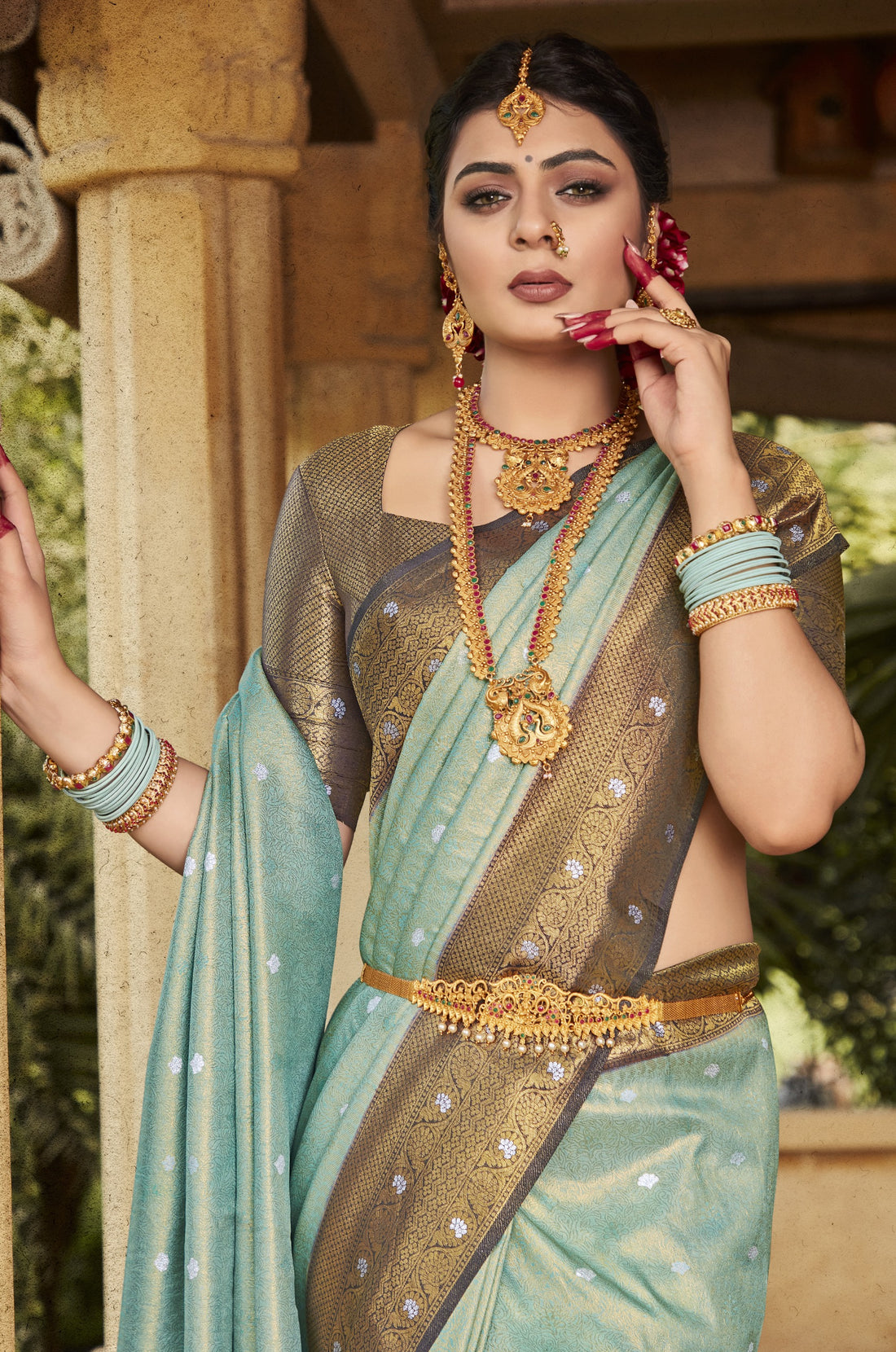 Beautiful Designer Virasat Kanjiveram Silk Saree