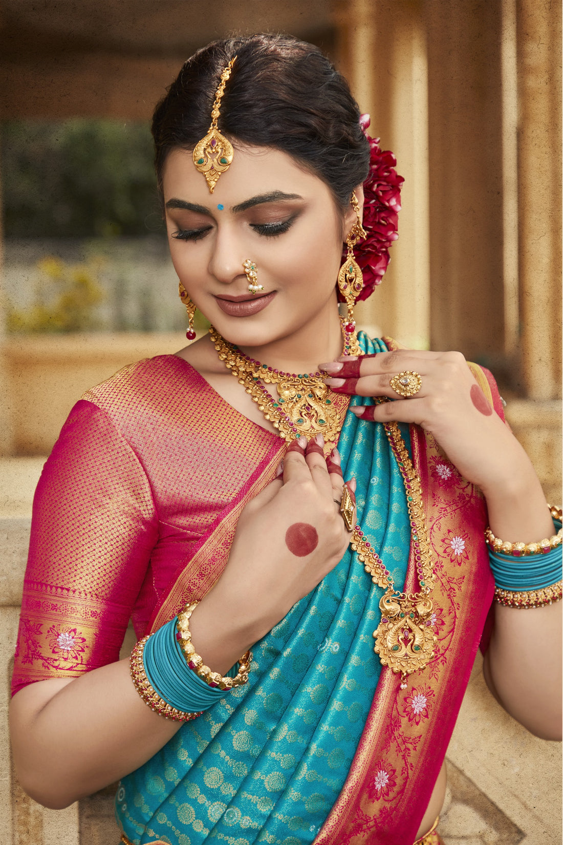 Beautiful Designer Virasat Kanjiveram Silk Saree