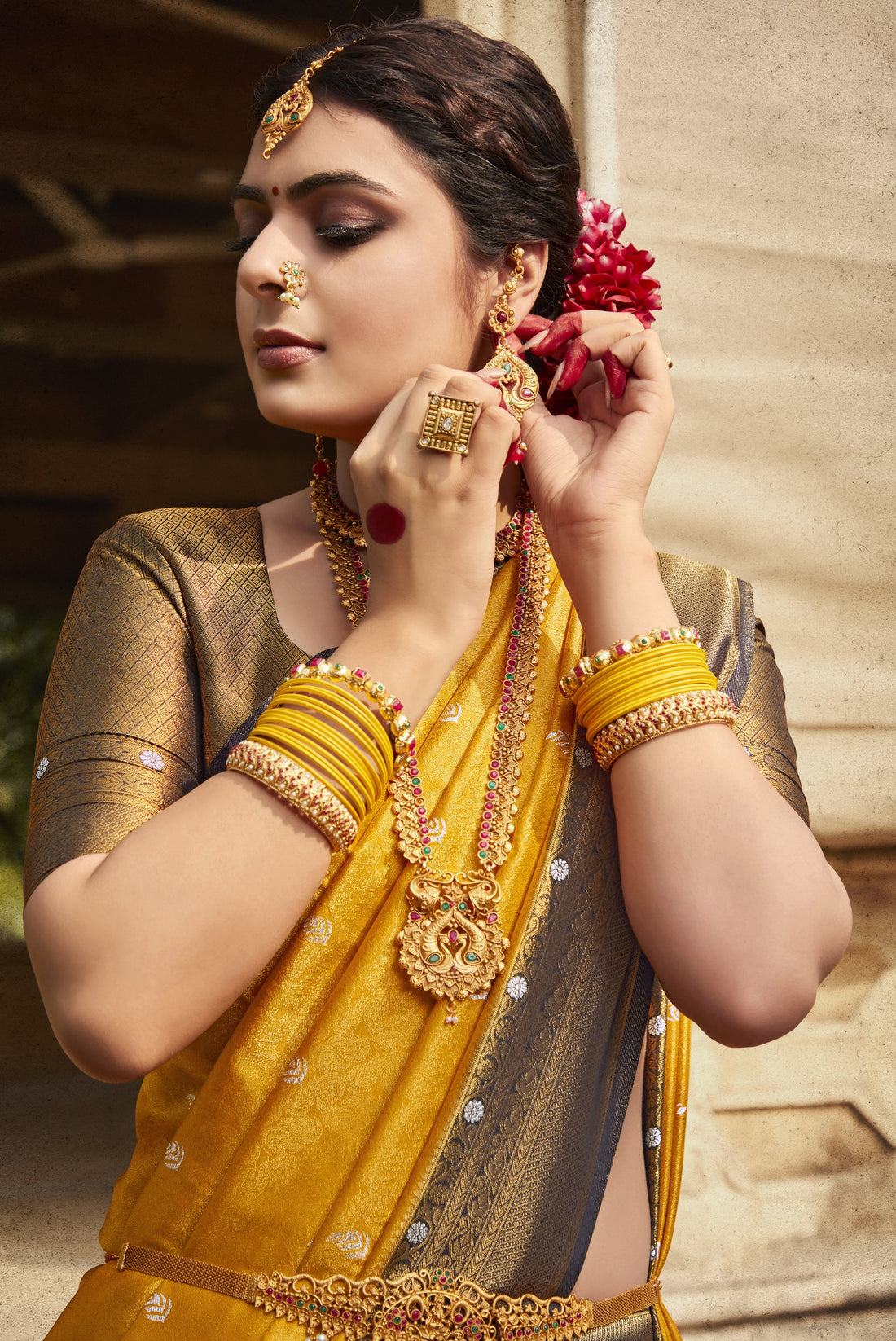 Beautiful Designer Virasat Kanjiveram Silk Saree