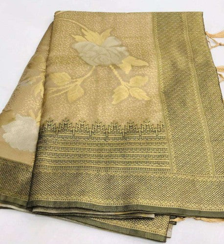 Beautiful Designer Kshimmer Silk Handloom Weaving Saree