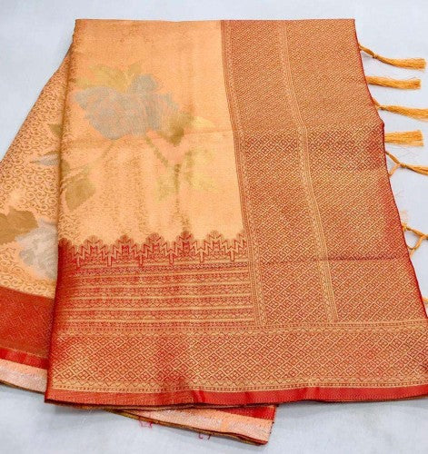 Beautiful Designer Kshimmer Silk Handloom Weaving Saree