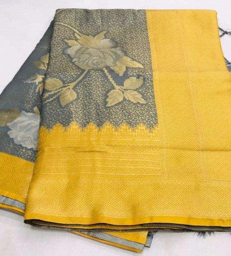 Beautiful Designer Kshimmer Silk Handloom Weaving Saree