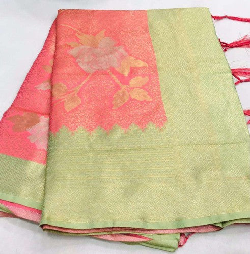 Beautiful Designer Kshimmer Silk Handloom Weaving Saree