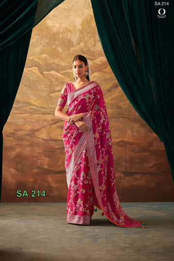 Beautiful Designer Kimora Sakhi Pure Viscose Dola Silk Saree