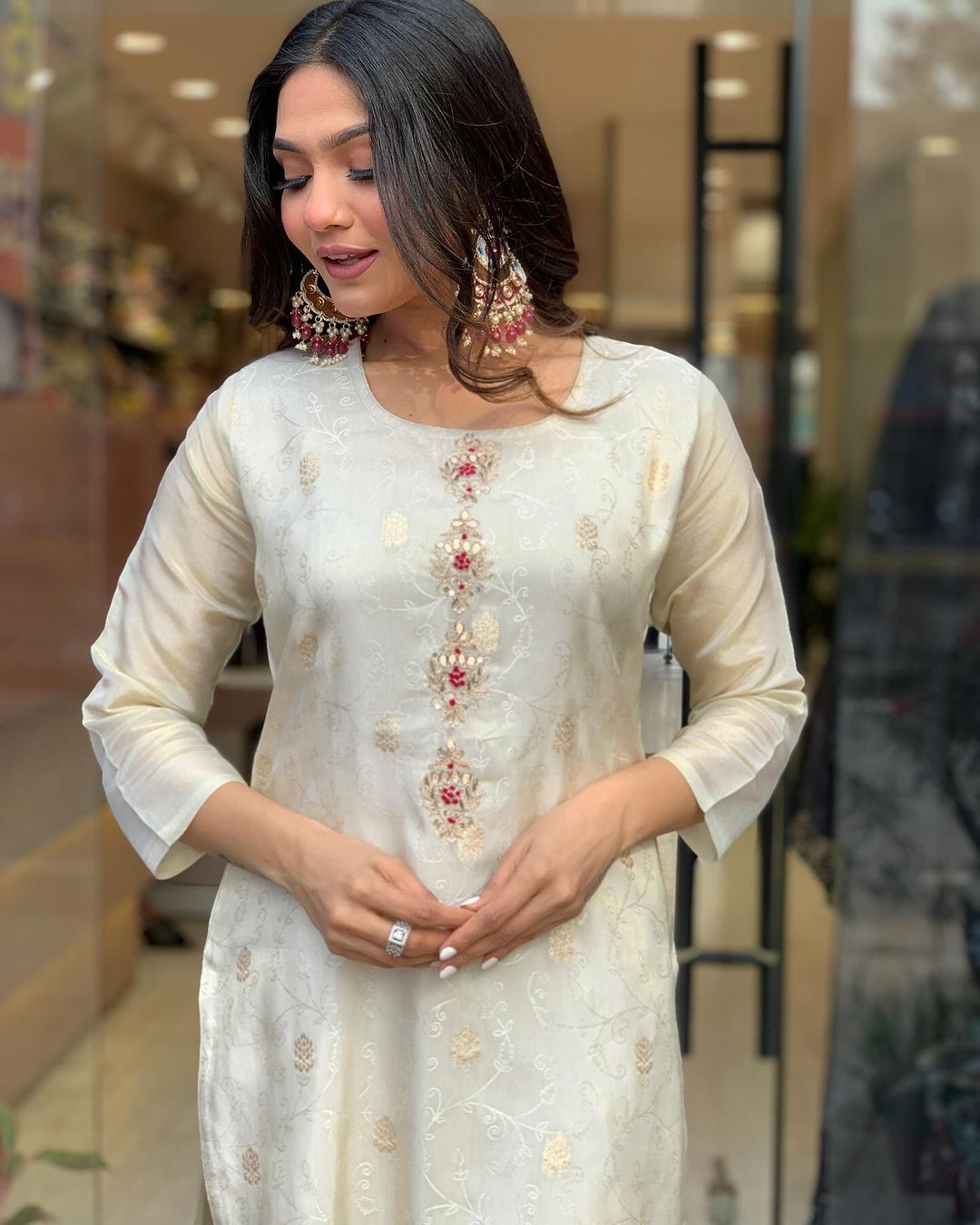 Beautiful Designer Summer Special Heavy Jequrd Silk Salwar Suit