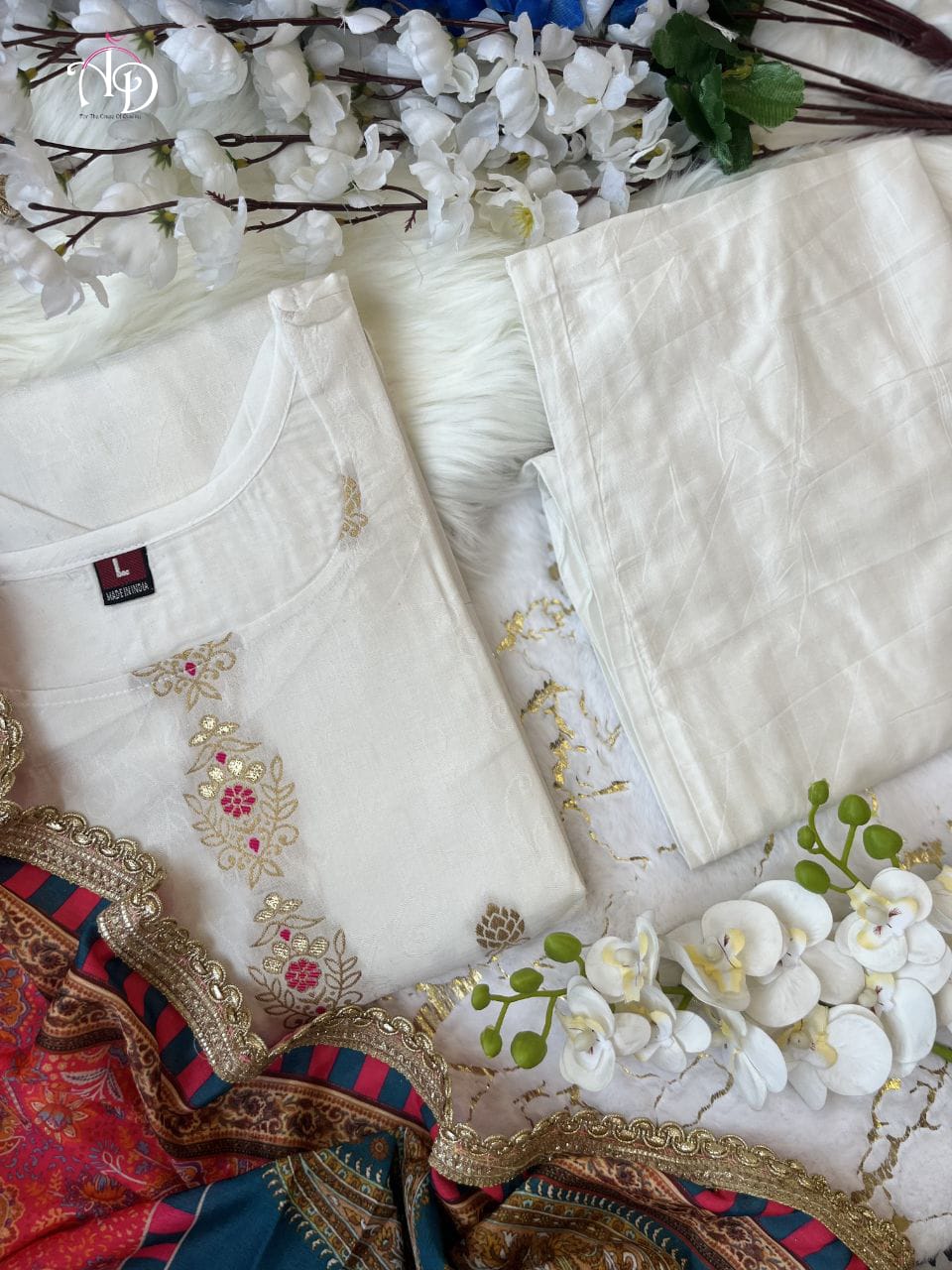 Beautiful Designer Summer Special Heavy Jequrd Silk Salwar Suit