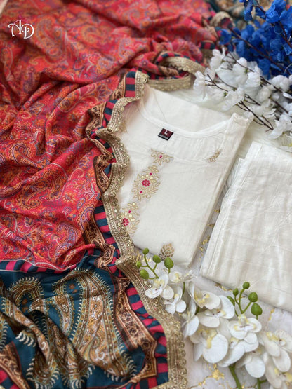 Beautiful Designer Summer Special Heavy Jequrd Silk Salwar Suit