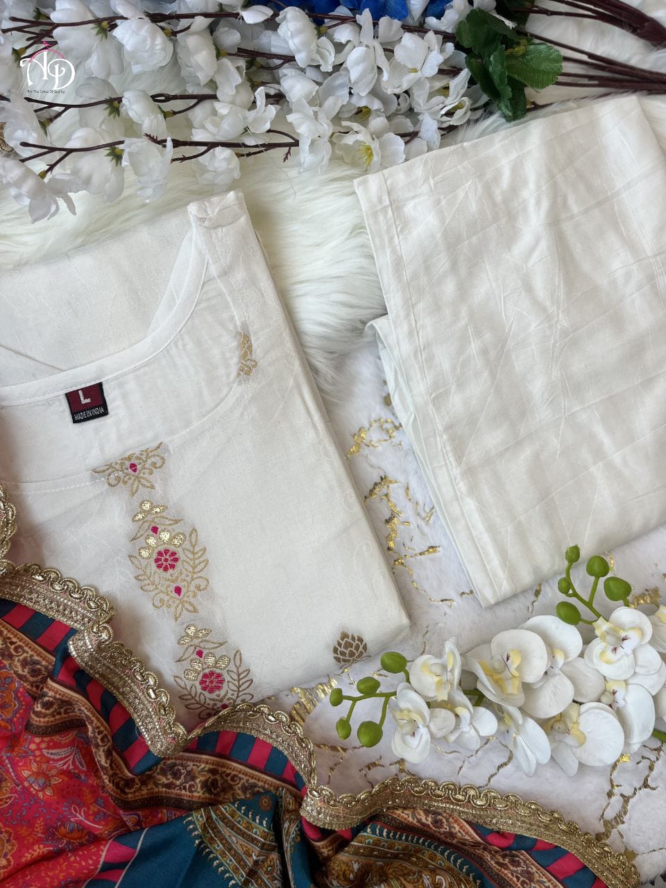 Beautiful Designer Summer Special Heavy Jequrd Silk Salwar Suit