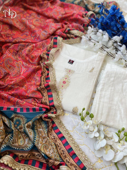 Beautiful Designer Summer Special Heavy Jequrd Silk Salwar Suit