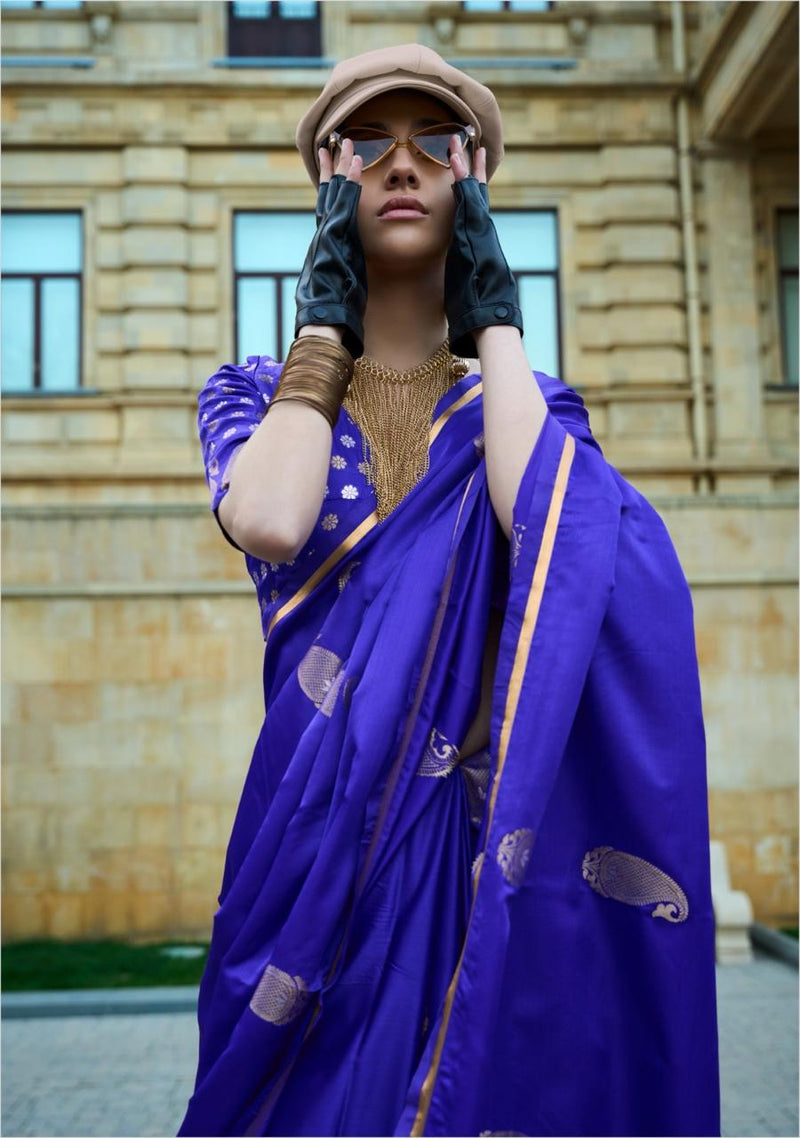 Beautiful Designer Kanthkala Pure Satin Silk Saree