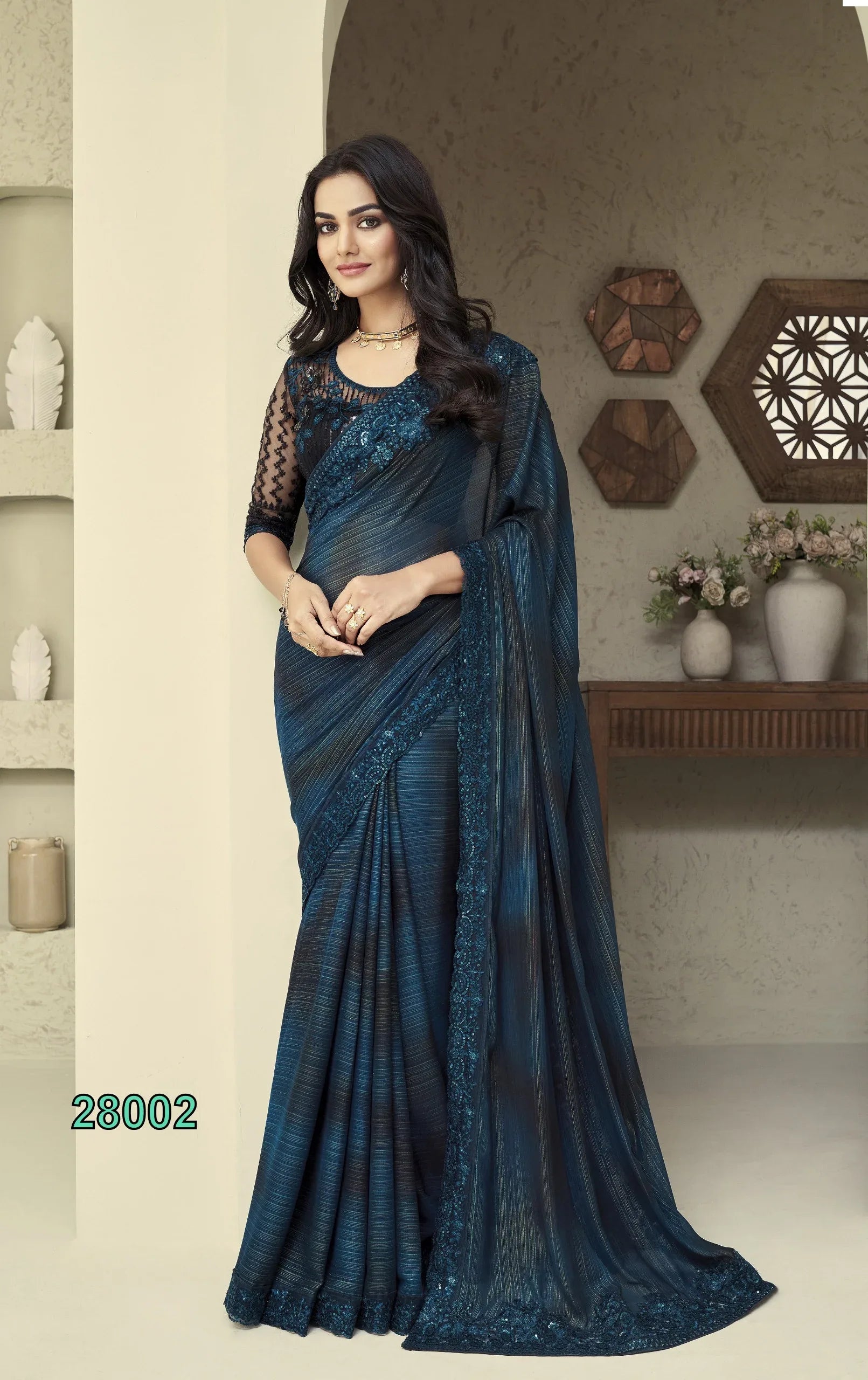 Beautiful Designer Party Wear Soft Silk Saree