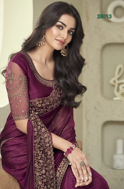 Beautiful Designer Party Wear Soft Silk Saree
