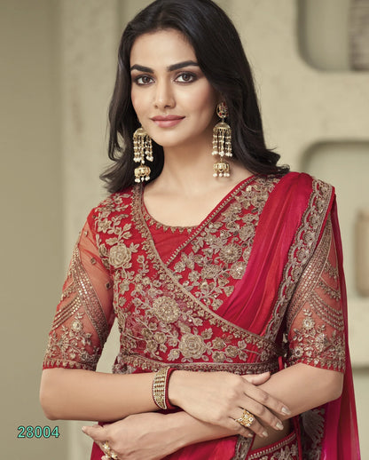Beautiful Designer Party Wear Soft Silk Saree