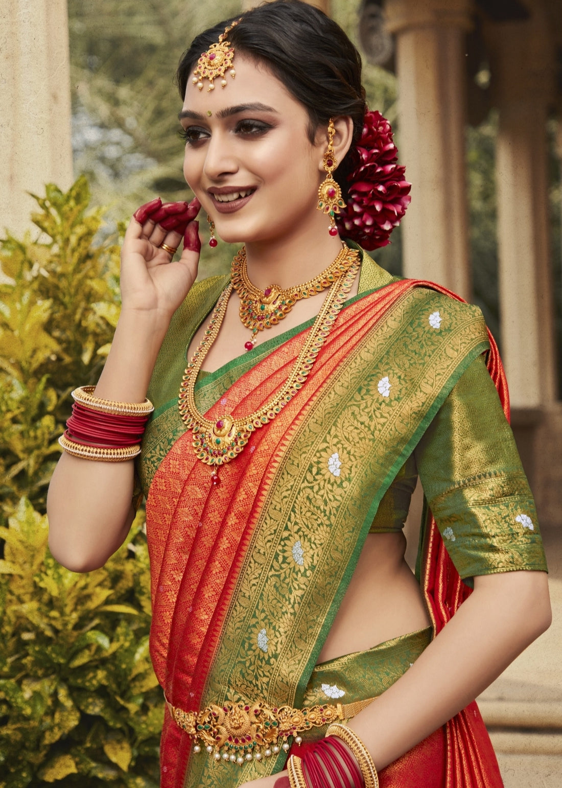 Beautiful Designer Virasat Kanjiveram Silk Saree