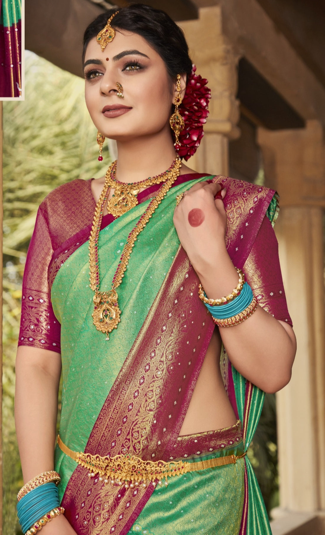 Beautiful Designer Virasat Kanjiveram Silk Saree