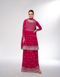 Red Premium Silk Sharara Suit with Embroidered Dupatta