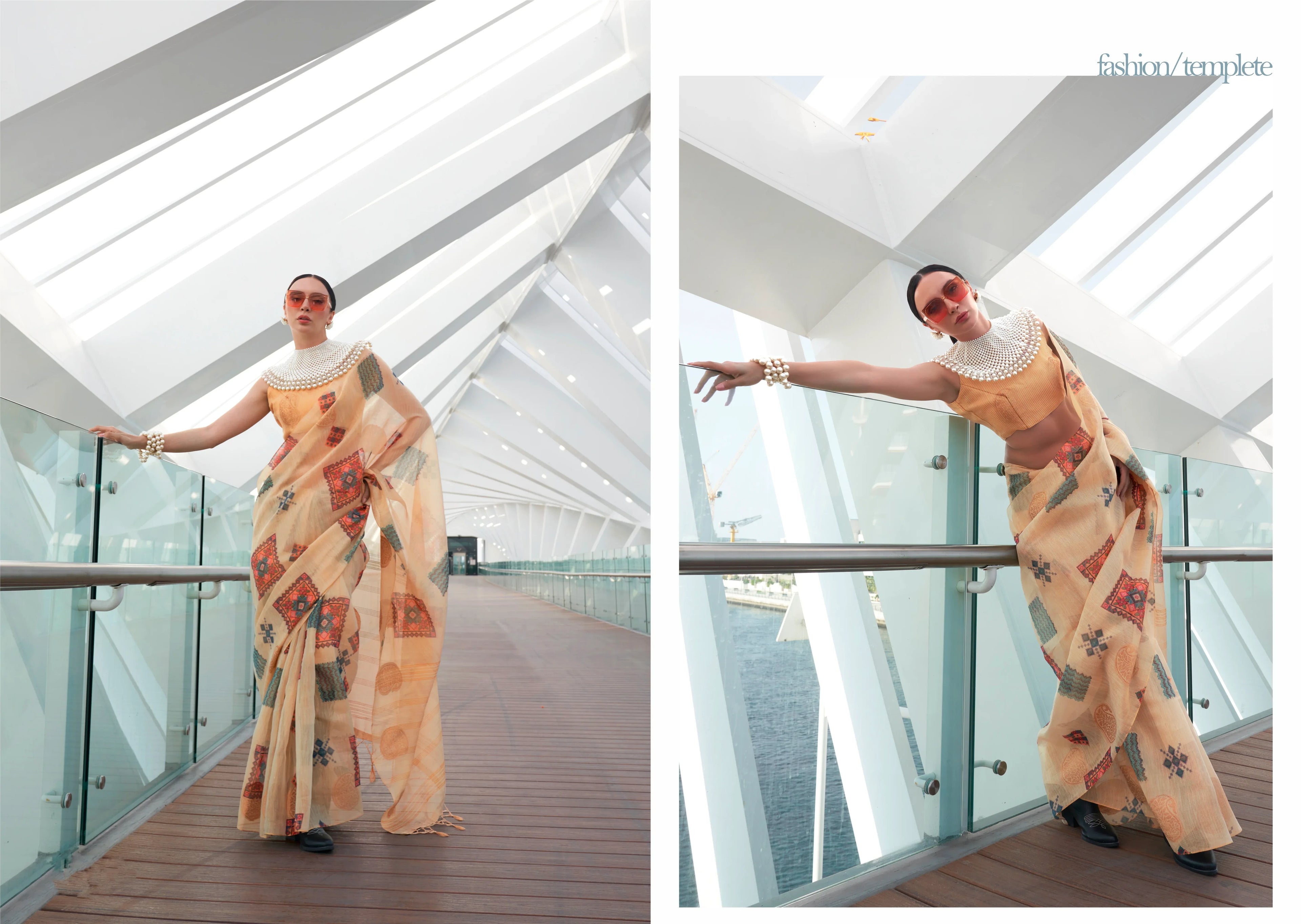 Beautiful Designer Silk Printed Handloom Zari Tissue Saree