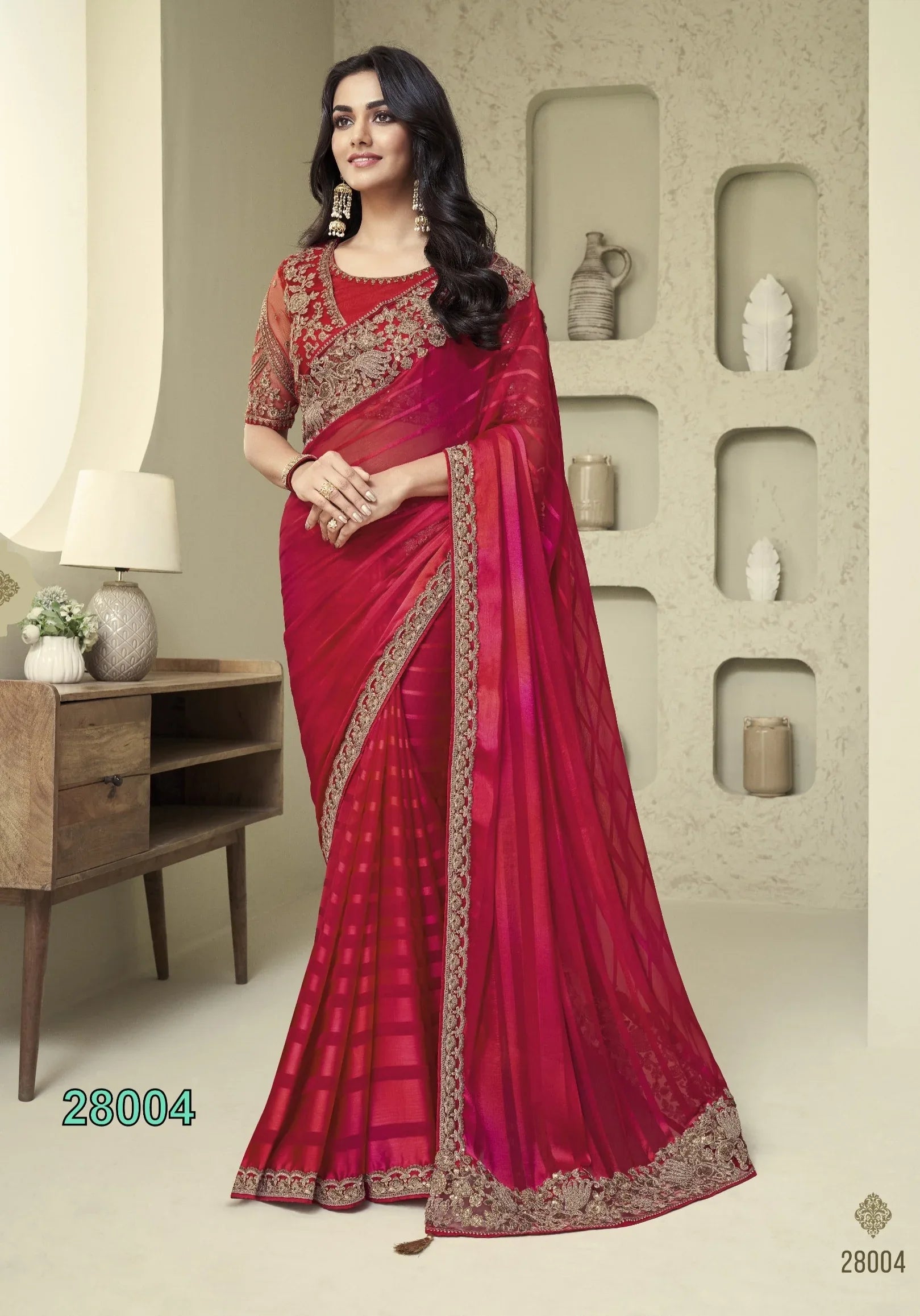 Beautiful Designer Party Wear Soft Silk Saree