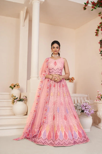Beautiful Designer Party Wear Soft Net Lehenga Choli