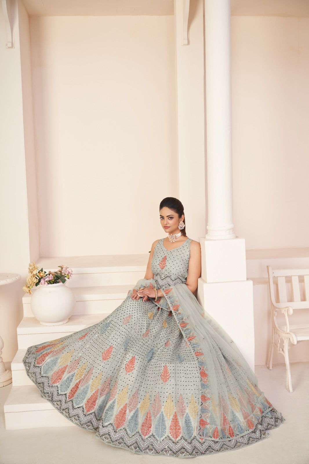 Beautiful Designer Party Wear Soft Net Lehenga Choli