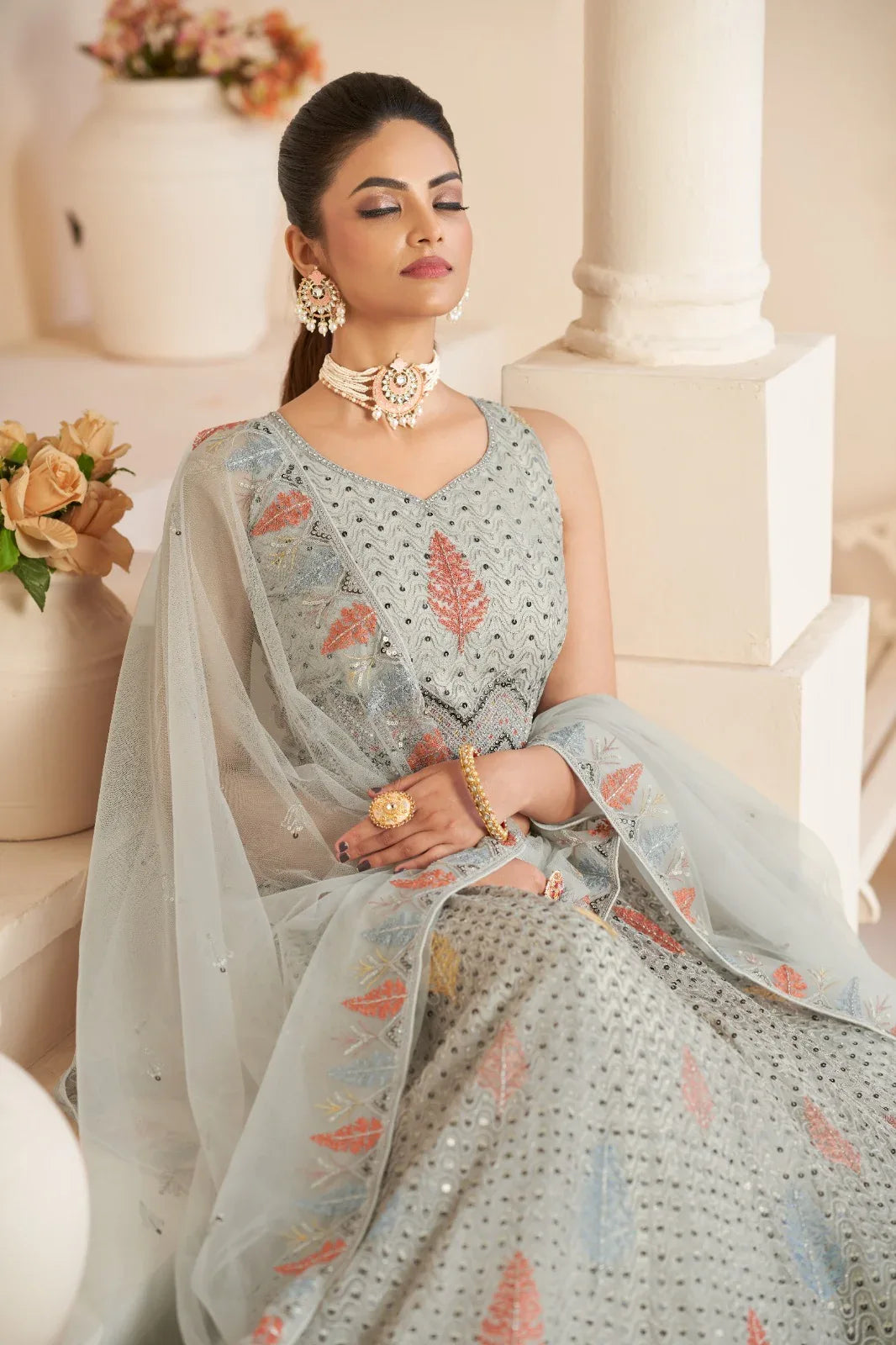 Beautiful Designer Party Wear Soft Net Lehenga Choli