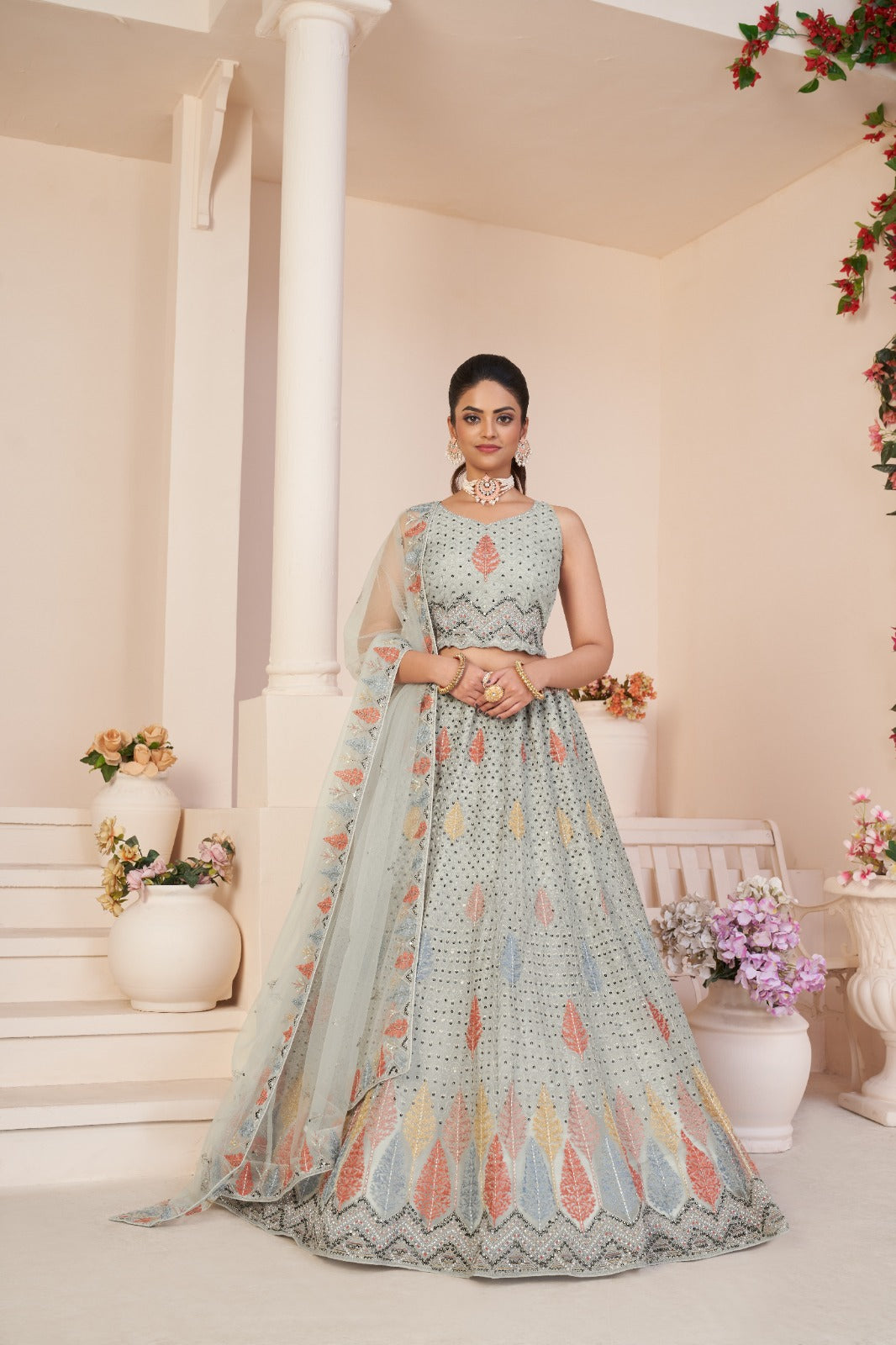 Beautiful Designer Party Wear Soft Net Lehenga Choli