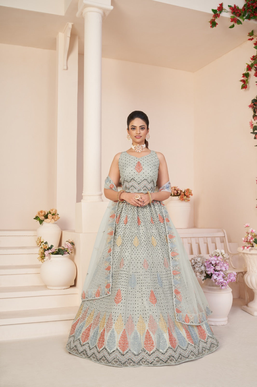 Beautiful Designer Party Wear Soft Net Lehenga Choli