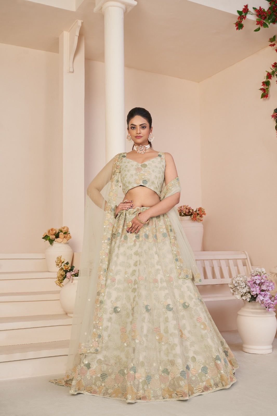 Beautiful Designer Party Wear Soft Net Lehenga Choli