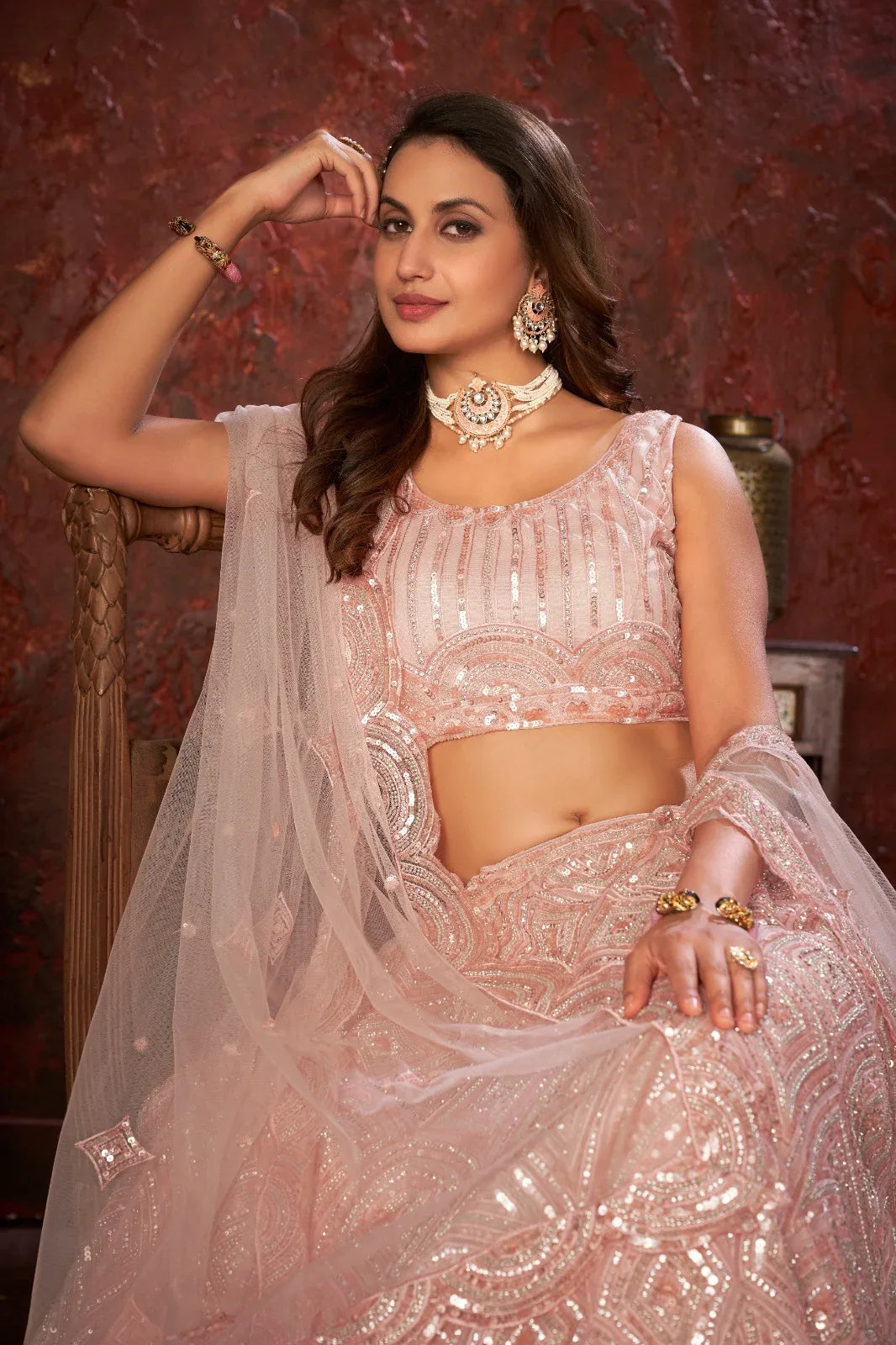 Beautiful Designer Party Wear Soft Net Lehenga Choli