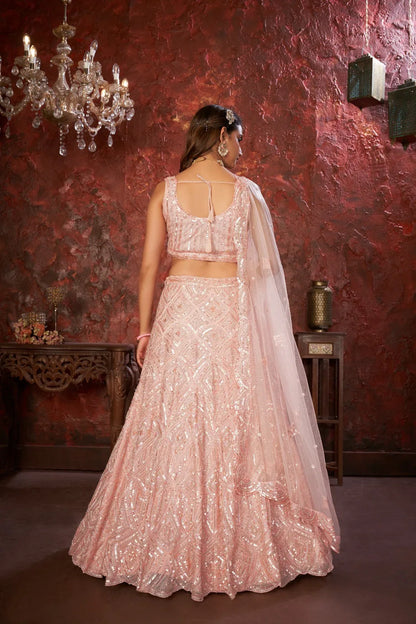 Beautiful Designer Party Wear Soft Net Lehenga Choli