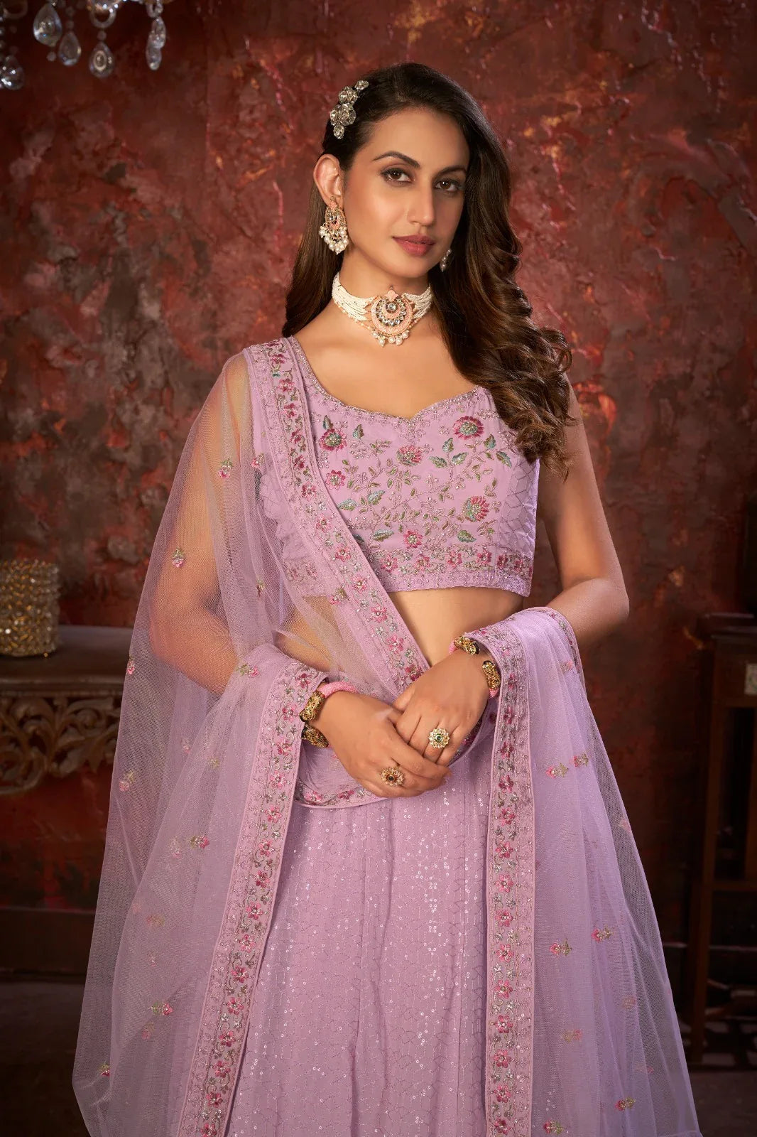 Beautiful Designer Party Wear Fox Georgette Lehenga Choli