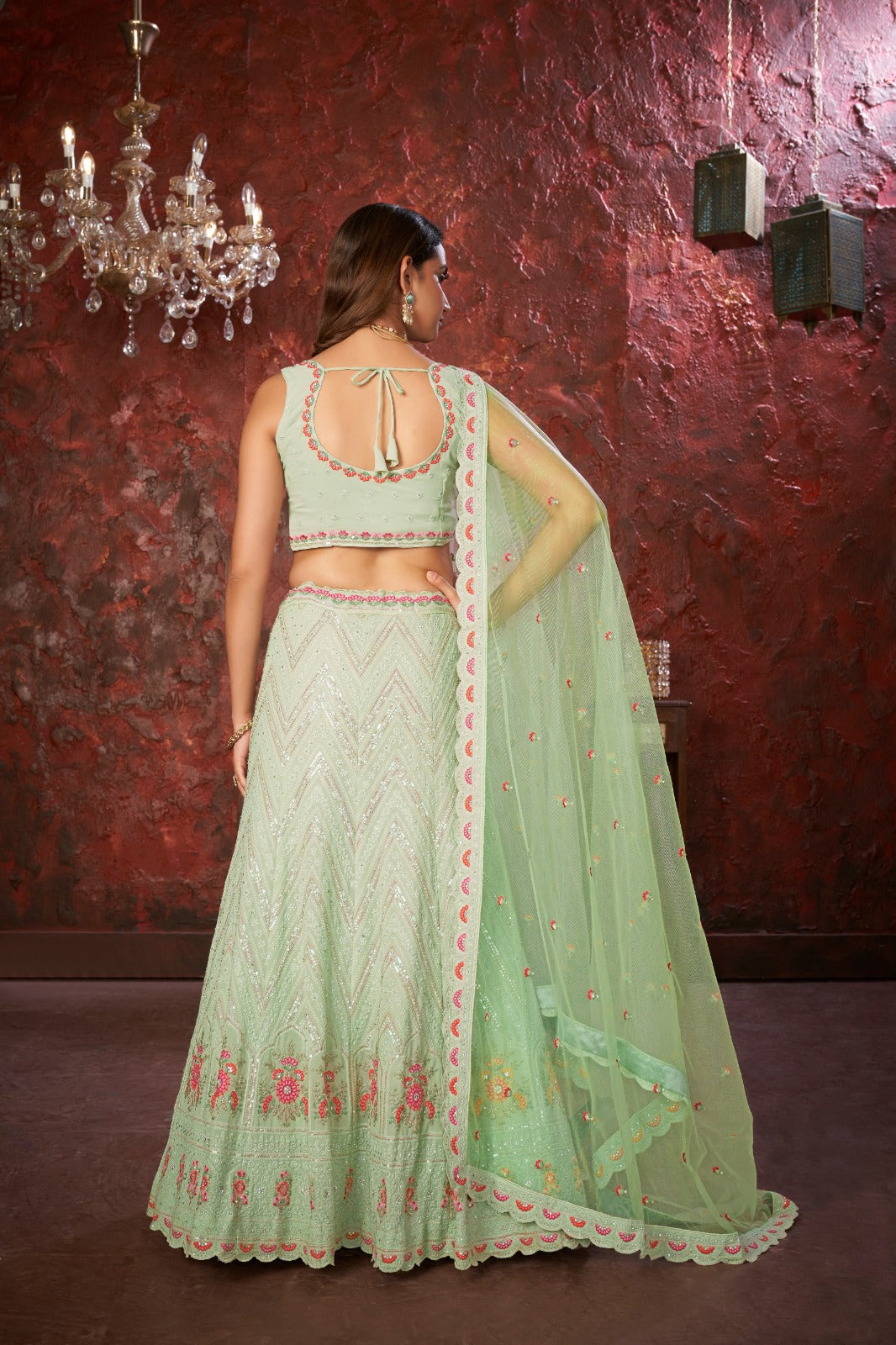 Beautiful Designer Party Wear Fox Georgette Lehenga Choli