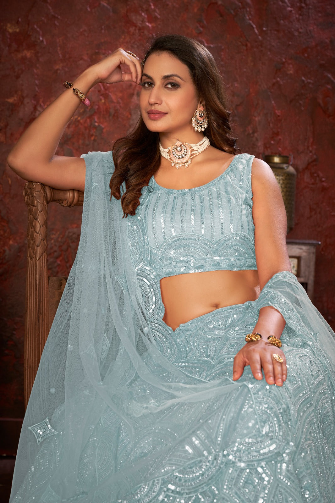 Beautiful Designer Party Wear Soft Net Lehenga Choli