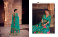 Green Floral Embroidered Georgette Anarkali Suit with Net Dupatta