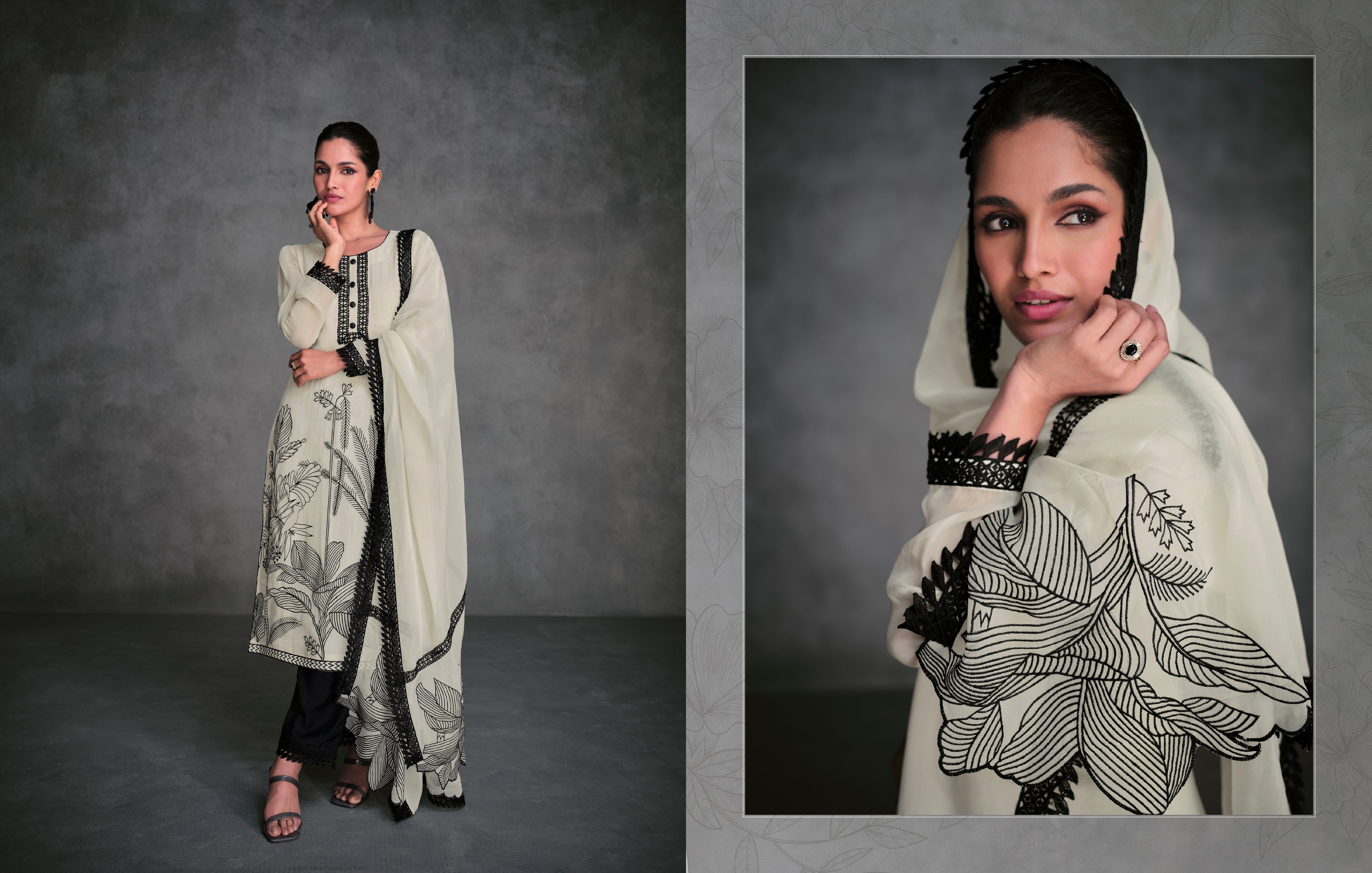 Beautiful Designer Occasion Wear Latest Pure Organza Silk Salwar Suit