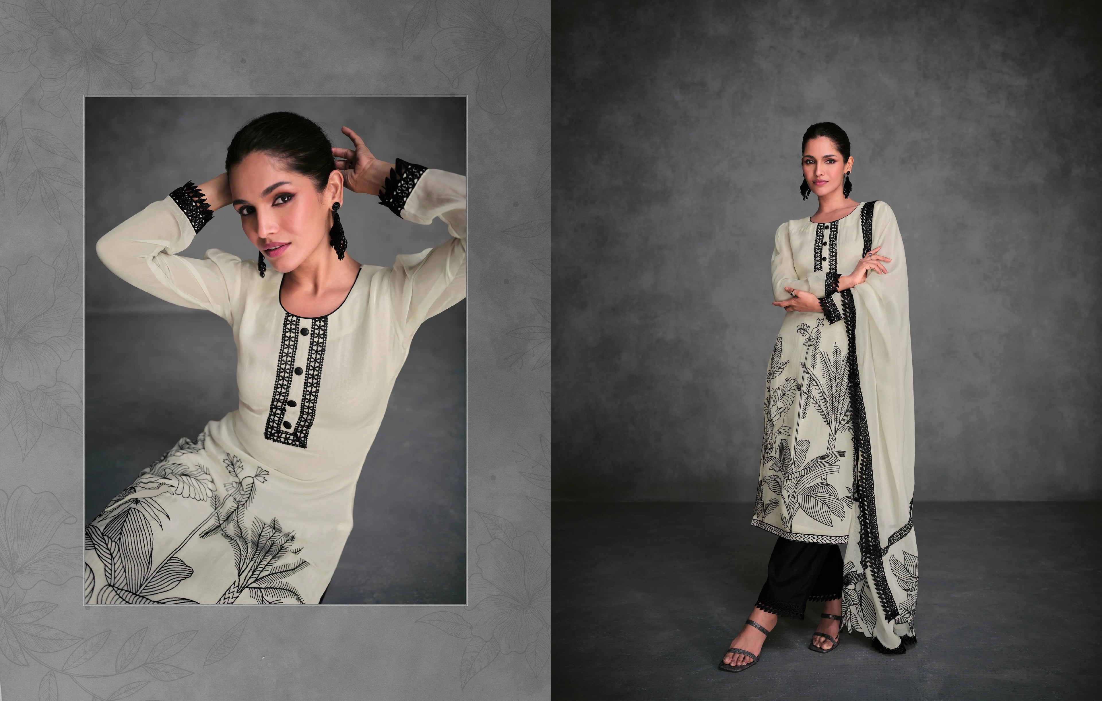 Beautiful Designer Occasion Wear Latest Pure Organza Silk Salwar Suit