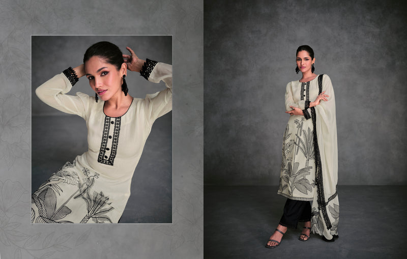 Beautiful Designer Occasion Wear Latest Pure Organza Silk Salwar Suit