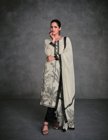 Beautiful Designer Occasion Wear Latest Pure Organza Silk Salwar Suit