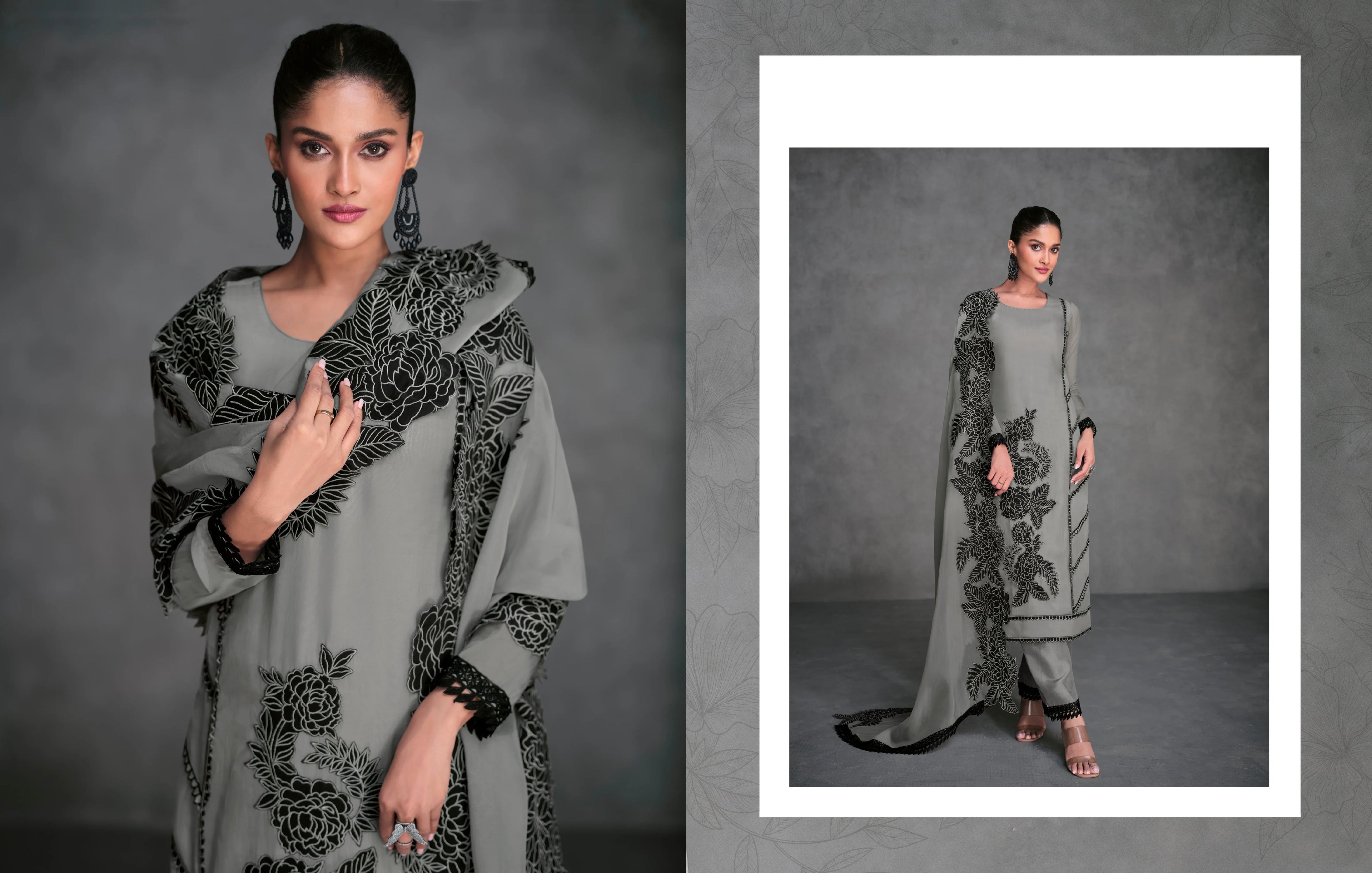 Beautiful Designer Occasion Wear Latest Pure Organza Silk Salwar Suit