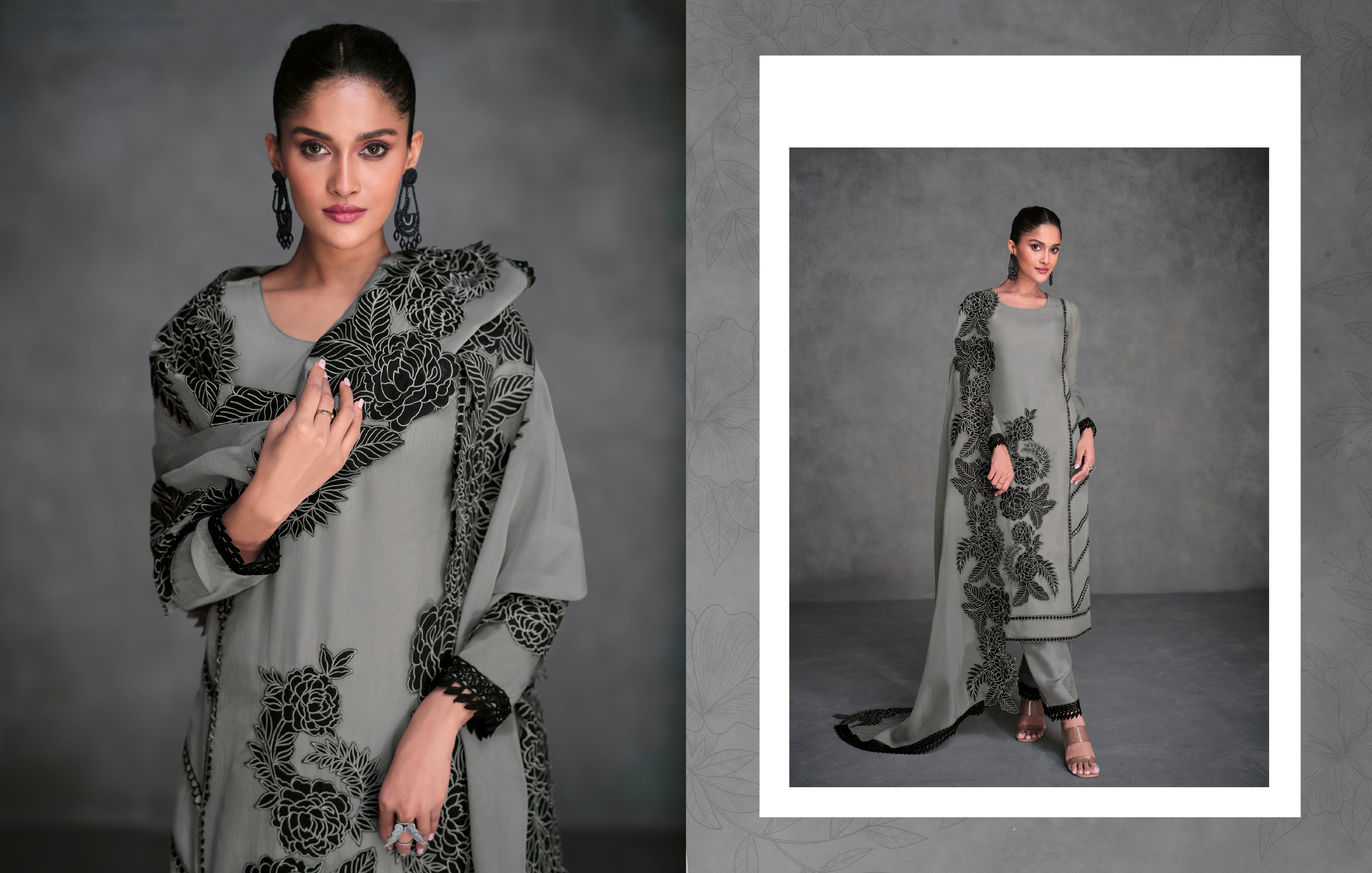 Beautiful Designer Occasion Wear Latest Pure Organza Silk Salwar Suit