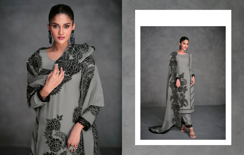 Beautiful Designer Occasion Wear Latest Pure Organza Silk Salwar Suit