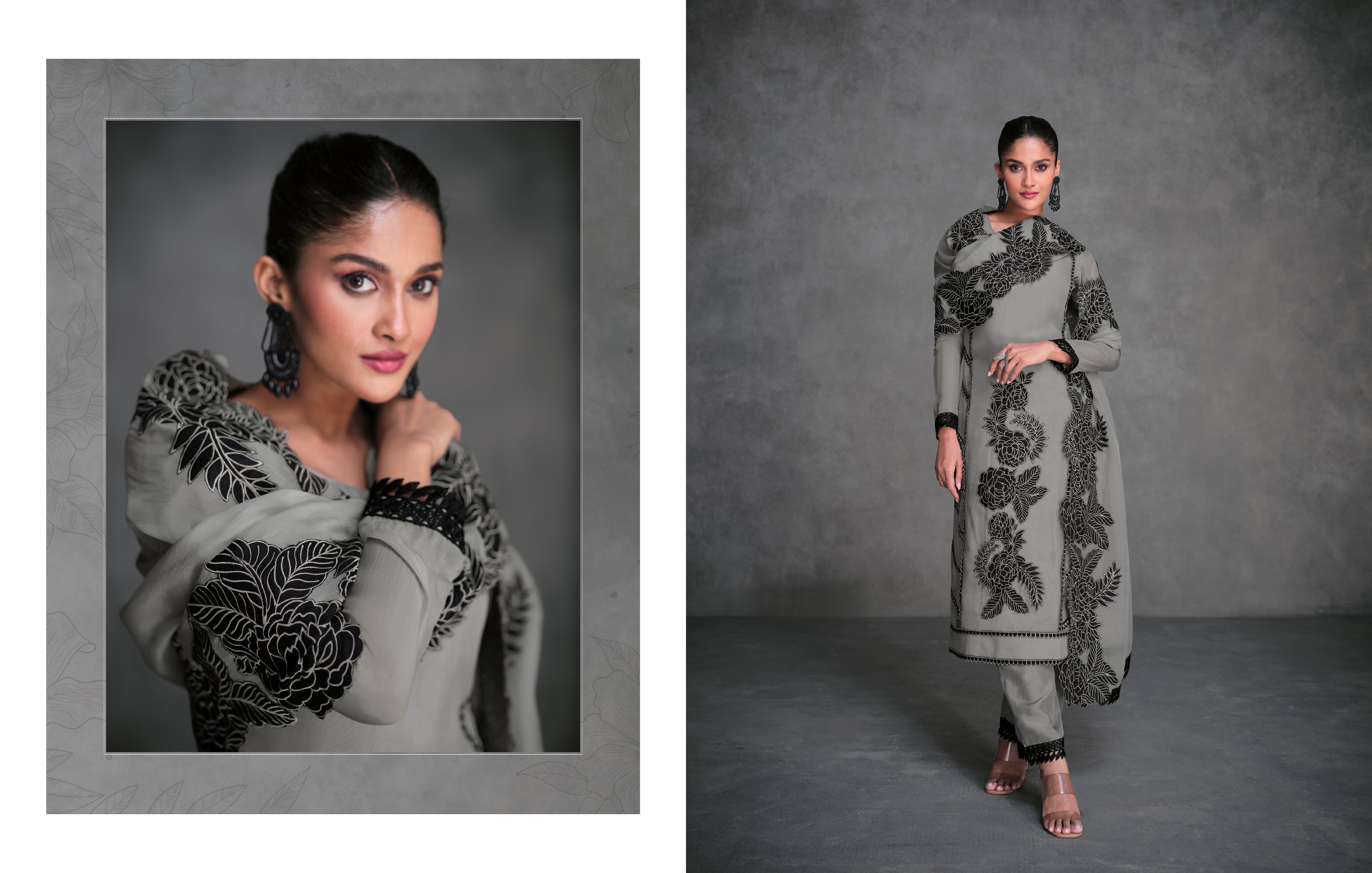 Beautiful Designer Occasion Wear Latest Pure Organza Silk Salwar Suit