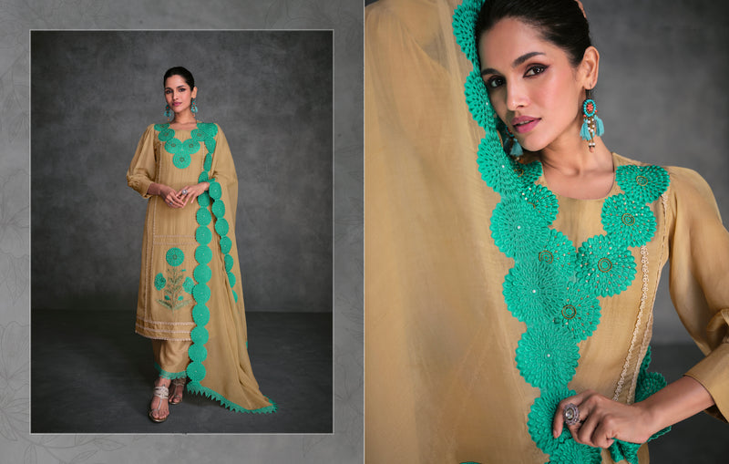 Beautiful Designer Occasion Wear Latest Pure Organza Silk Salwar Suit