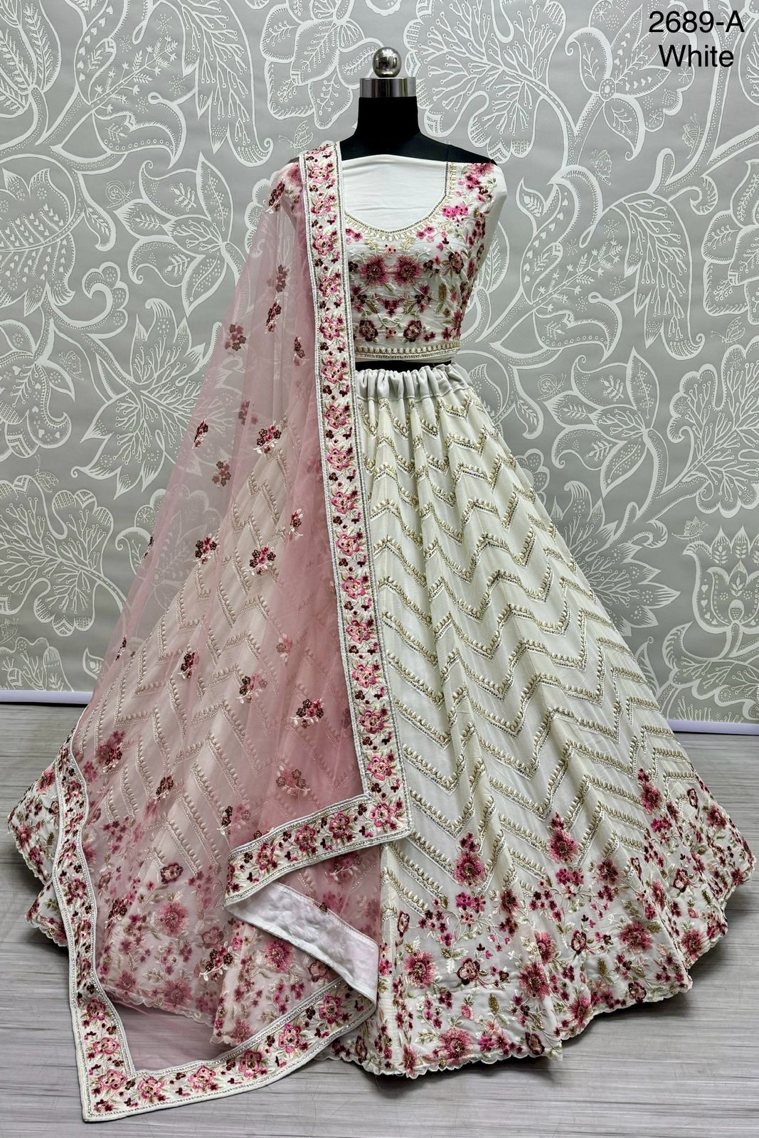 Beautiful Designer Bridal Heavy Georgette With Sequence Lehenga Choli