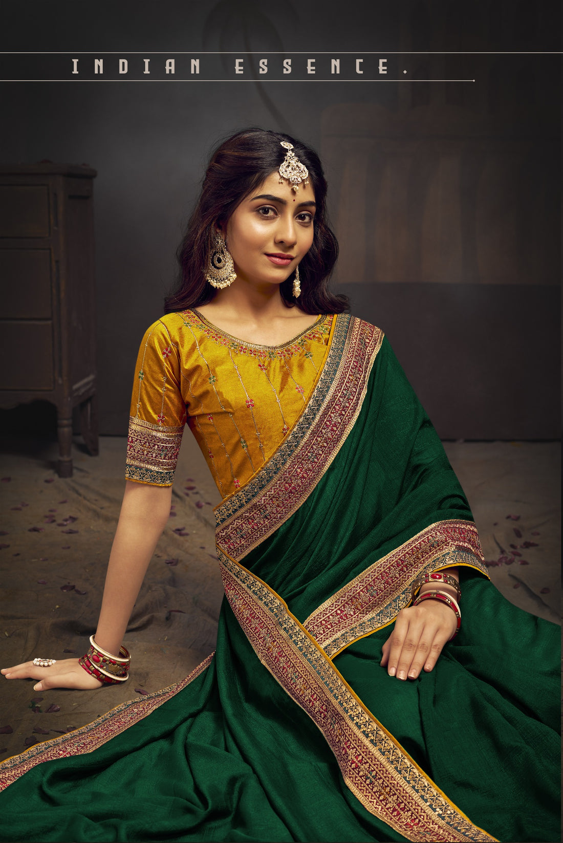 Beautiful Designer Suma Miransh Vichitra Silk Saree