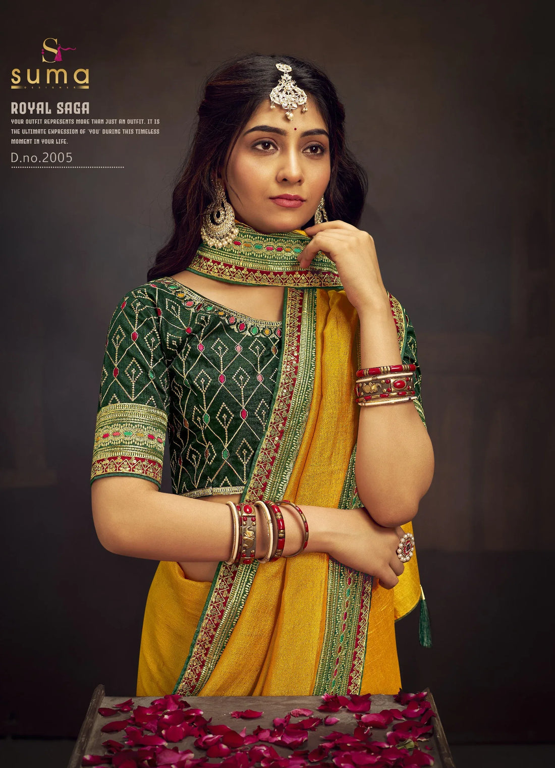 Beautiful Designer Suma Miransh Vichitra Silk Saree