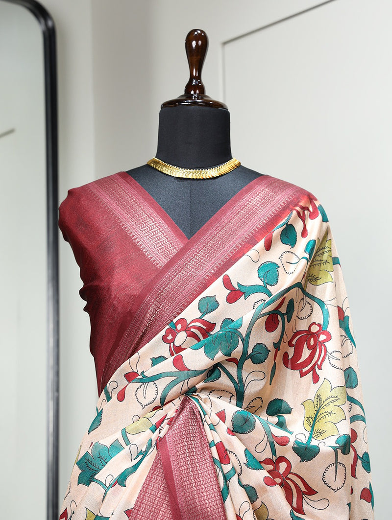 Beautiful Designer Party Wear Soft Dola Silk Saree