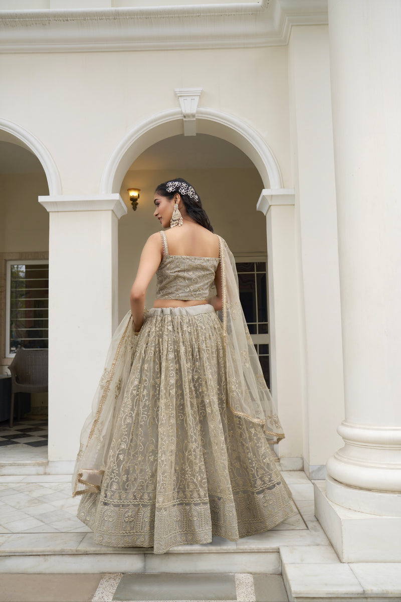 Beautiful Dessigner Occasion Wear Butterfly Net Lehenga Choli